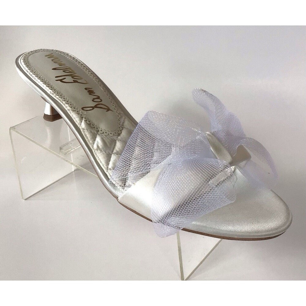 NEW SAM EDLEMAN Corrie Elegant Slip On Slides, Off White (Size 9 M)